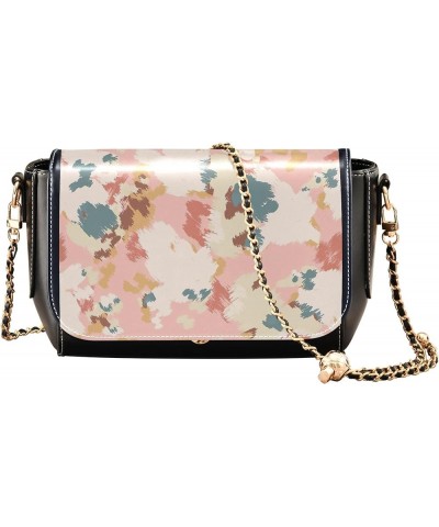 Daisy Cute Wildflower Women Crossbody Purse Casual Women Leather Shoulder Bag Medium Purse with Chain Strap Abstract Floral C...