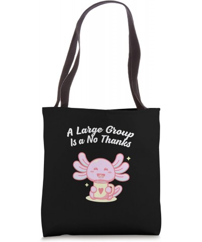 A Large Group Is a No Thanks Introvert Funny Antisocial Tote Bag $10.35 Totes