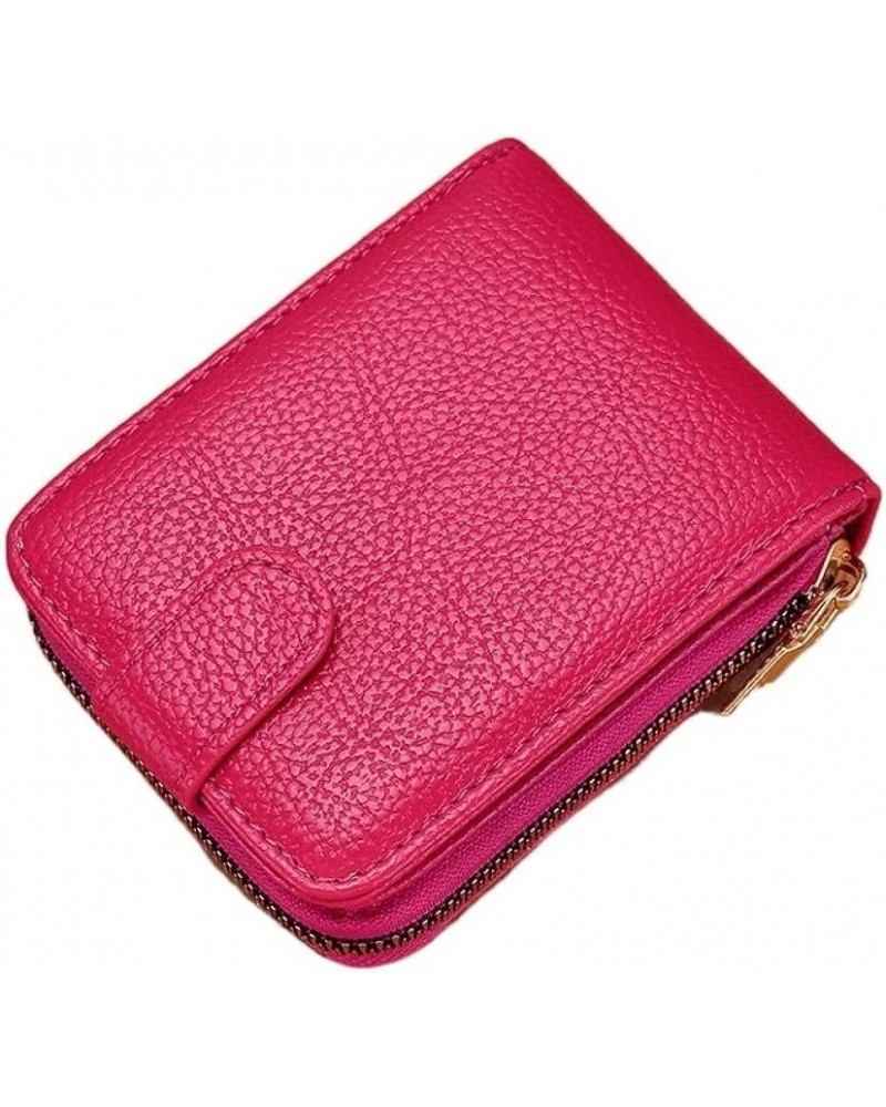 Men Credit Card Holder Purse Unisex Business Wallet Card Bag Organizer Women Money Bag Coin Bag (Color : Black) Red $43.64 Wa...