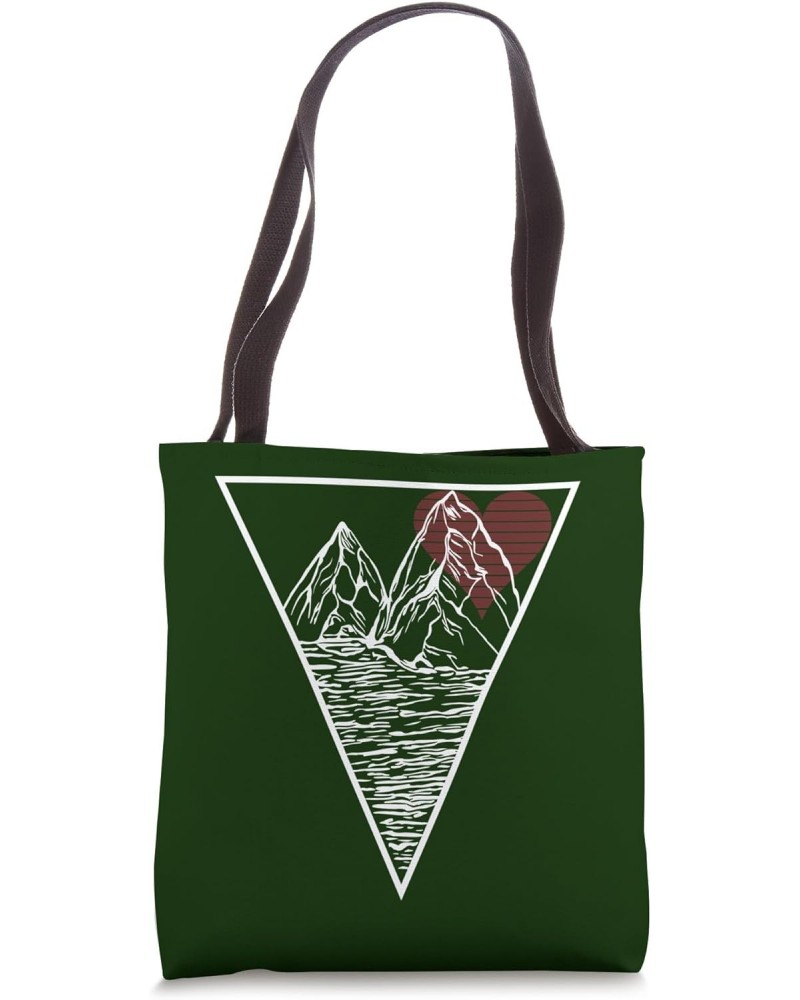 Hiking Mountain Adventure Mother Nature Design Tote Bag $9.24 Totes