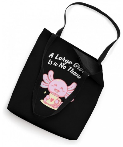 A Large Group Is a No Thanks Introvert Funny Antisocial Tote Bag $10.35 Totes