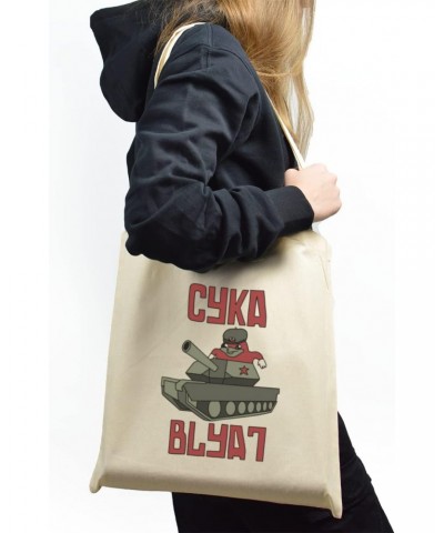 Suka Blyat Meme Russian Meme Tote bag for Women And Men Graphic Shoulder Bags Casual Cloth Purses and Aesthetic Handbags $17....