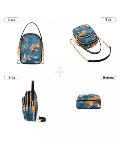 Carps Crossbody Bags for Women Travel Crossbody Bags Wallet Phone Purse with Chain Strap for Gifts $11.18 Crossbody Bags