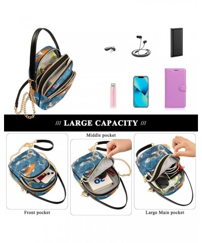 Carps Crossbody Bags for Women Travel Crossbody Bags Wallet Phone Purse with Chain Strap for Gifts $11.18 Crossbody Bags