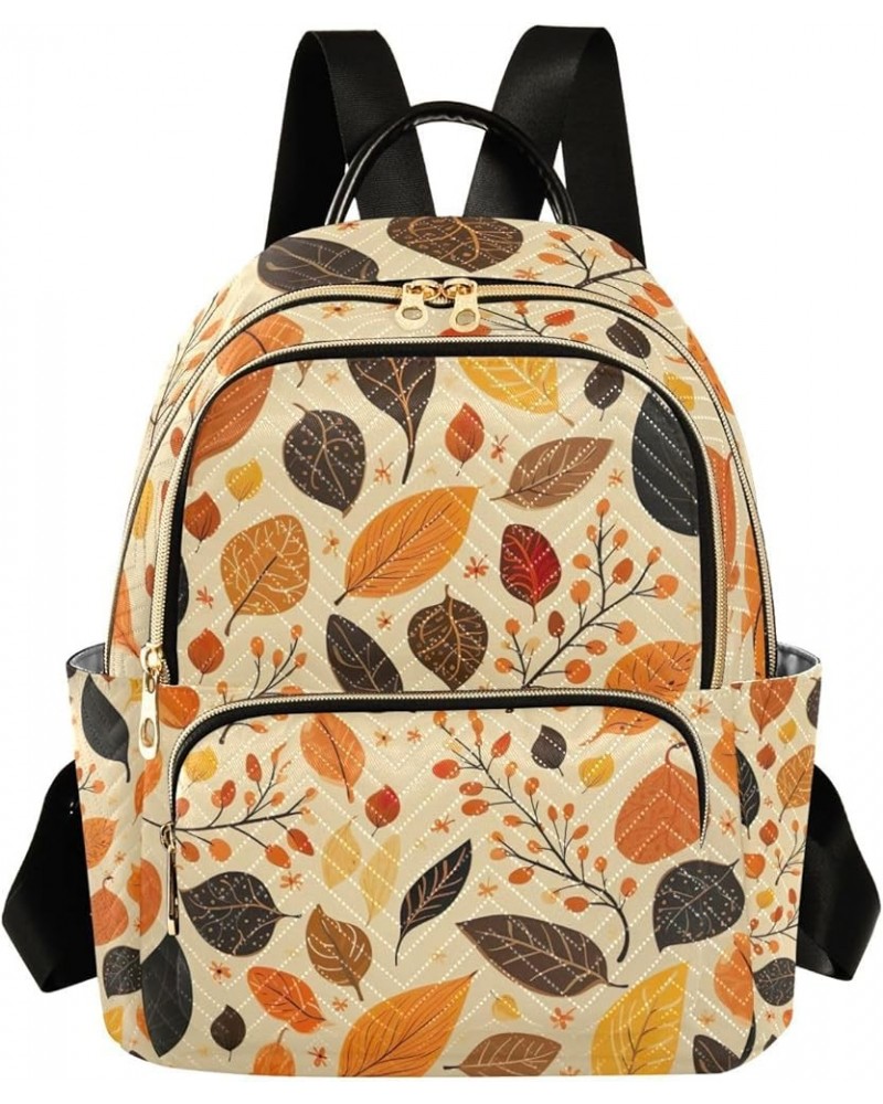 Variety of Falling Leaves Womens Fashion Backpack Purse, Summer Backpack, Stylish Backpack for Women, S Variety of Falling Le...