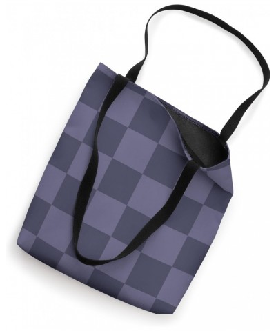 Checkered Checkerboard Dark Violet Purple Checker Aesthetic Tote Bag $12.48 Totes