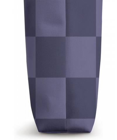 Checkered Checkerboard Dark Violet Purple Checker Aesthetic Tote Bag $12.48 Totes