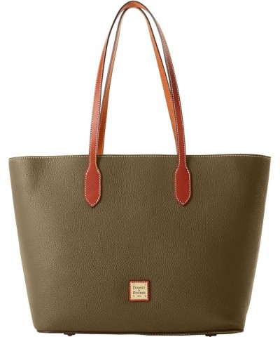 Handbag, Pebble Grain Large Tote Olive $80.00 Totes