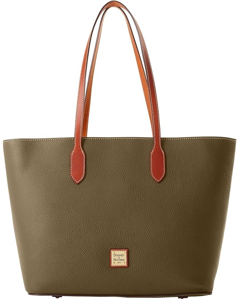 Handbag, Pebble Grain Large Tote Olive $80.00 Totes