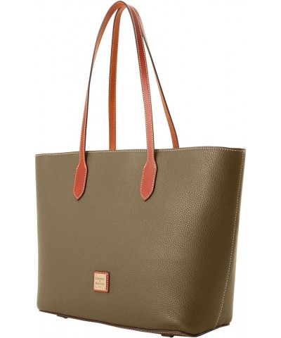 Handbag, Pebble Grain Large Tote Olive $80.00 Totes