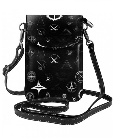 Black And White Universe Crossbody, Zippered Cell Phone Wallet With Card Slot, Removable Shoulder Strap, 7.6 X 4.9 Inches $23...