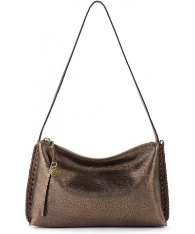 Mariposa Mini Shoulder Bag in Leather, Convertible Design Bronze $47.09 Shoulder Bags