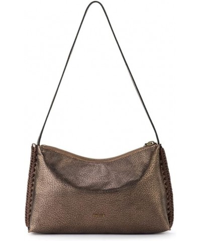 Mariposa Mini Shoulder Bag in Leather, Convertible Design Bronze $47.09 Shoulder Bags