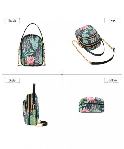 Joko lvery Succulents Cactuses Tropical Cross Body Purse Crossbody Bags Chain Shoulder Bag Handbag for Work Gifts Women $12.3...