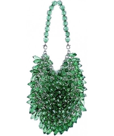 Small Sparkling Acrylic Rhinestones Beaded Evening Handbag,Formal Clutch For Women, For Wedding Party Cocktail Prom. Green $2...