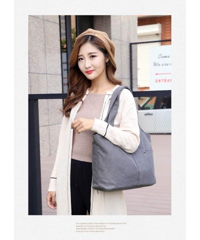 Womens Hobo Handbag Canvas Shoulder Purse Tote Bag Fashion Shopping Travel Purses White $16.19 Totes