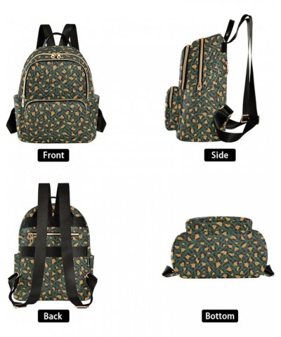 Mini Backpack Purse for Women Lightweight Girls Small Size Leopard Spots Green School Teens College Traveling Small $17.48 Ba...