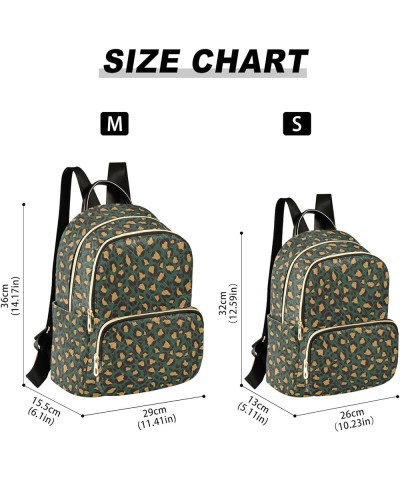 Mini Backpack Purse for Women Lightweight Girls Small Size Leopard Spots Green School Teens College Traveling Small $17.48 Ba...