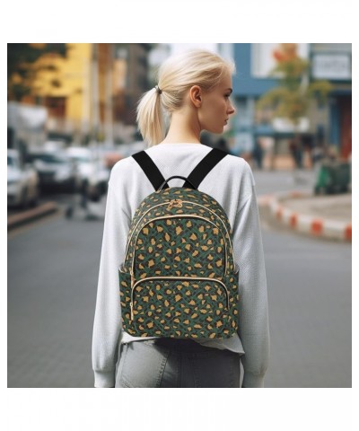 Mini Backpack Purse for Women Lightweight Girls Small Size Leopard Spots Green School Teens College Traveling Small $17.48 Ba...