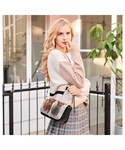 Highland Cows Crossbody Bags for Women Retro Cross Body Purse Small PU Leather Shoulder Handbags with Chain Strap $15.75 Cros...