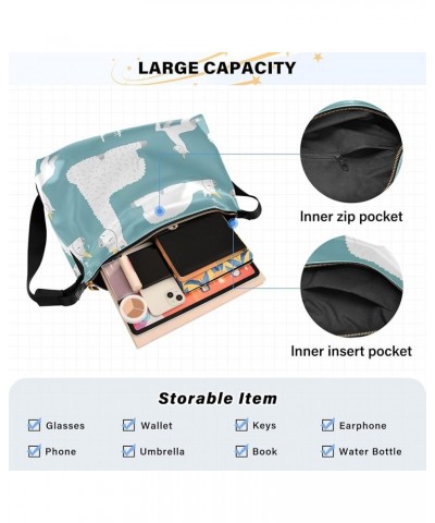 Cute Cartoon Lama Alpaca Hobo Leather Bags for Women Large Womens Purse Leaf Animal Print Womans Shoulder Purse Cute Cartoon ...