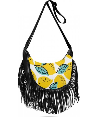 Women Fringe Tassel Cross Body Bag Leisure Shoulder Bag Color177 $15.92 Crossbody Bags