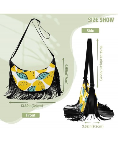 Women Fringe Tassel Cross Body Bag Leisure Shoulder Bag Color177 $15.92 Crossbody Bags