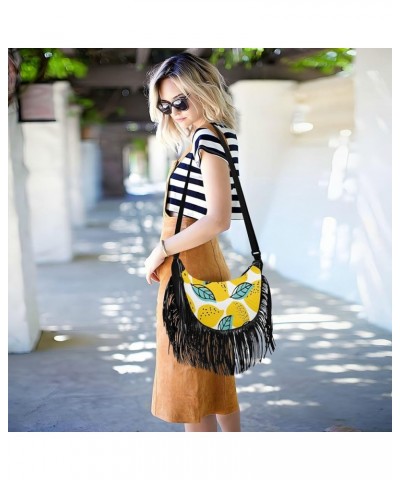 Women Fringe Tassel Cross Body Bag Leisure Shoulder Bag Color177 $15.92 Crossbody Bags