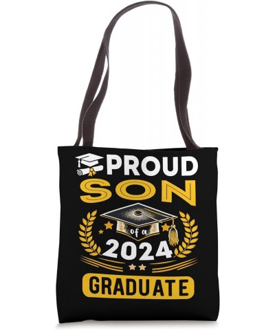 Proud Son of a 2024 graduate for family graduation Mom Tote Bag $11.52 Totes