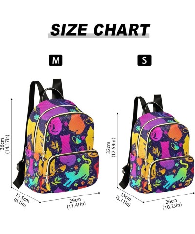 Small Backpack for Women Travel Bag Cute Cats Grunge Daypack Purse Fashion Shoulder Bag Rucksack Small A271 $12.22 Backpacks