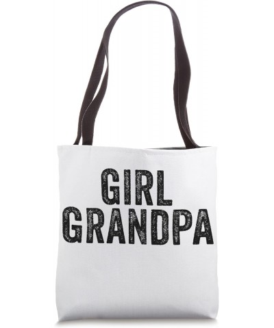 Girl Grandpa Granddad Father's Day Funny Vintage Tote Bag $11.80 Totes