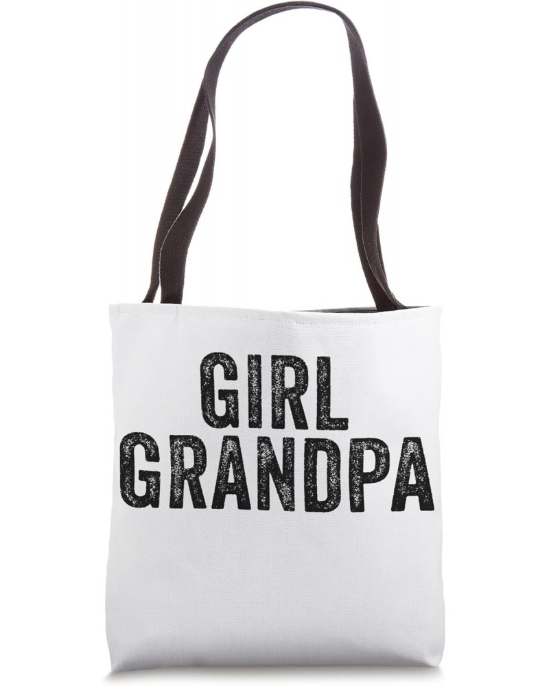 Girl Grandpa Granddad Father's Day Funny Vintage Tote Bag $11.80 Totes