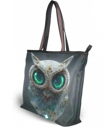 Womens Tote Bag, Magical Owl Bird Ladies Zip Shoulder Handbags $13.91 Shoulder Bags