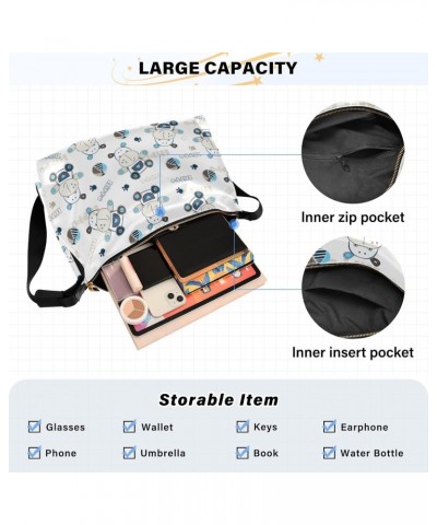 Cartoon Hippo Balls Soft PU Leather Shoulder Bag for Women Stylish Ladies Crossbody Purse with Zipper Closure Tote Handbag fo...