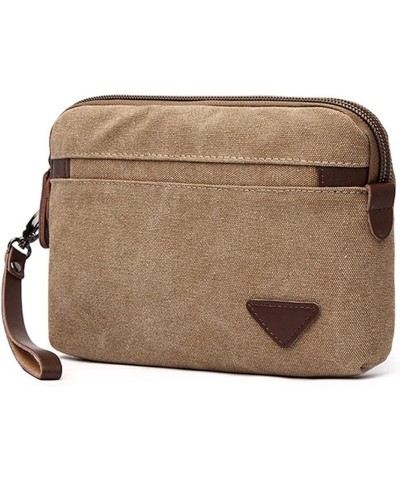 Men's Clutch Bag Men's Canvas Clutch Bag Several Colours Available 24x3x17cm (Color : Gray, Size : 24x3x17cm) 24x3x17cm Coffe...