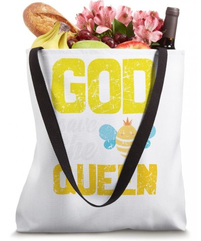 God Save the Queen Bees Earth Day World Planet Day Vintage Tote Bag $12.68 Totes