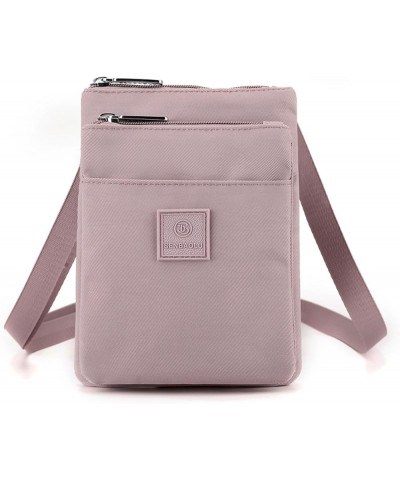 Crossbody Bag for Women Nylon Shoulder Handbags Waterproof Lightweight Casual Purse Light Purple $10.08 Crossbody Bags