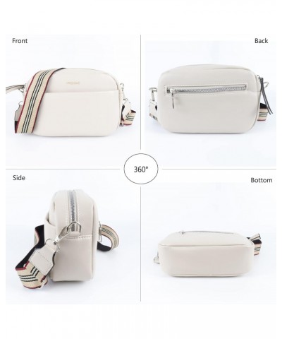 Crossbody Bag For Women Vegan Leather Camera Purses Shoulder Handbags with Wide Strap $6.59 Satchels