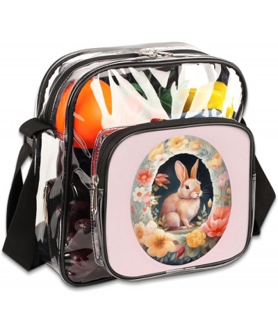 Swing Bear Stadium-Approved Clear Crossbody Bag with Colorful Print Design The Easter Bunny $9.84 Crossbody Bags