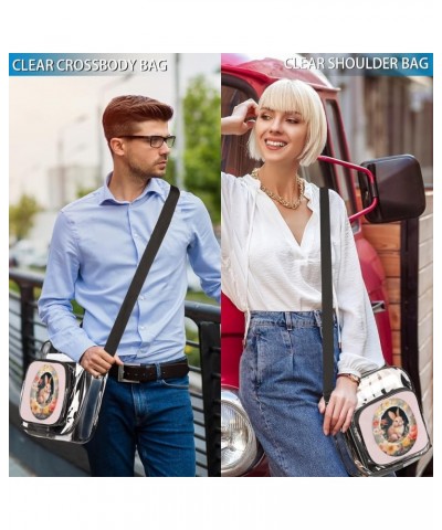 Swing Bear Stadium-Approved Clear Crossbody Bag with Colorful Print Design The Easter Bunny $9.84 Crossbody Bags