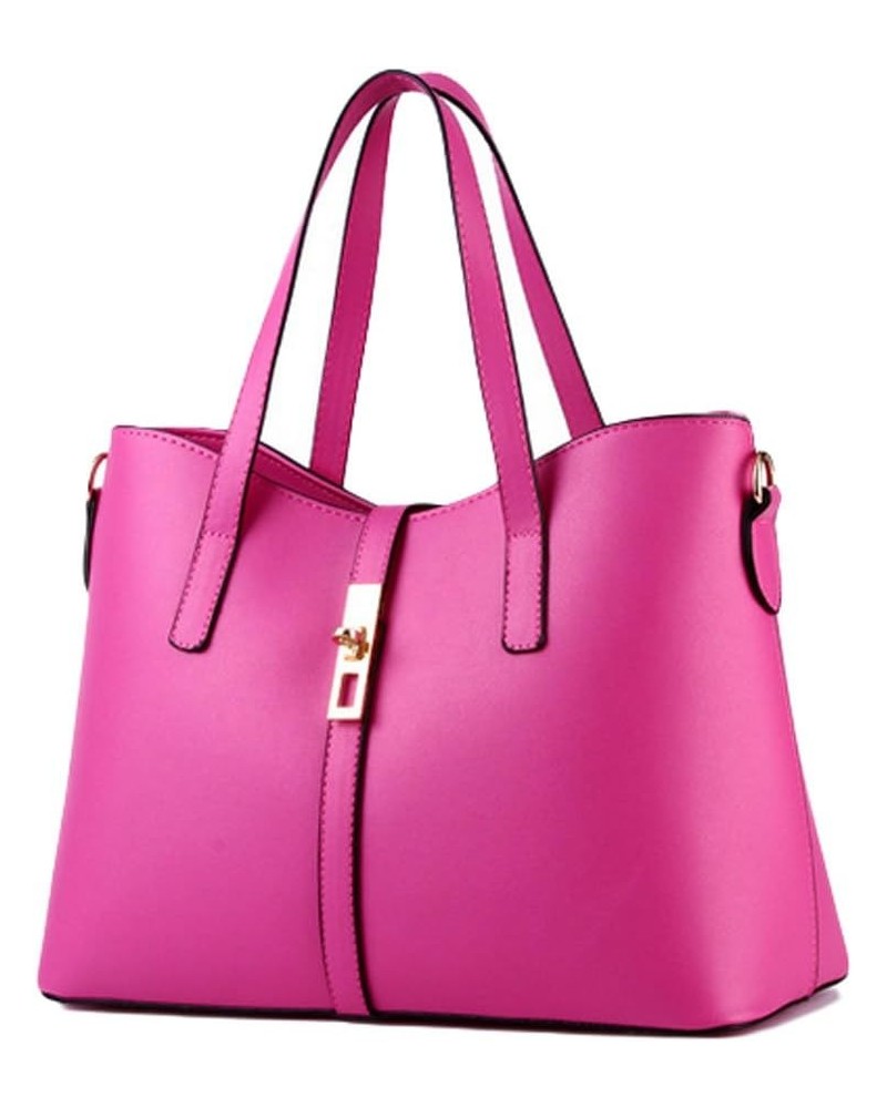 Women's Pu Leather Shoulder Bag Tote Crossbody Handbags Rose $16.20 Shoulder Bags