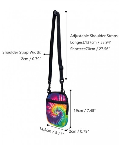 Women's Crossbody Messenger Bag for Women Girls Travel Mini Handbag Shoulder Bags Waterproof Small Purses Tie Dye $11.39 Satc...