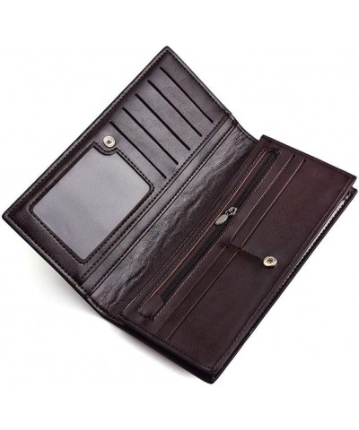 Wallet Men Wallets Classic Long Style Card Holder Male Purse Quality Zipper Large Capacity Simple Wallet for Men (Color : Gra...