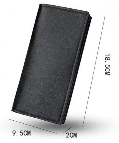 Wallet Men Wallets Classic Long Style Card Holder Male Purse Quality Zipper Large Capacity Simple Wallet for Men (Color : Gra...