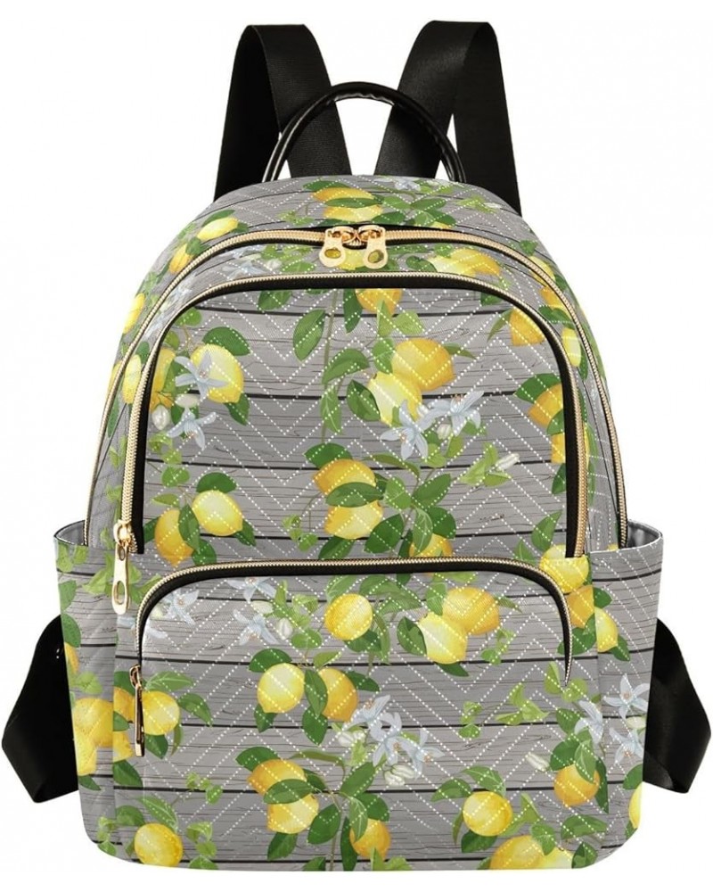 Lemon Branch Leaves Women's Backpack Purse Causal Daypack Work Travel College Business Trip Bag Shoulder Bag Medium $17.27 Ba...