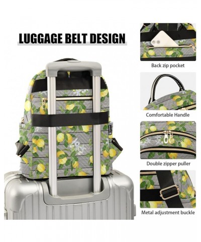 Lemon Branch Leaves Women's Backpack Purse Causal Daypack Work Travel College Business Trip Bag Shoulder Bag Medium $17.27 Ba...