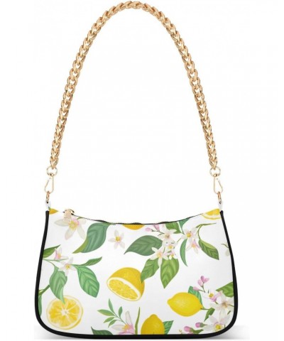 Handbags Shoulder Bag Womens Tote Satchel Bags Lemon Tropic Fruits Clutch Purses for Women $15.00 Satchels