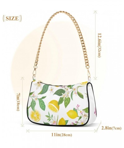 Handbags Shoulder Bag Womens Tote Satchel Bags Lemon Tropic Fruits Clutch Purses for Women $15.00 Satchels