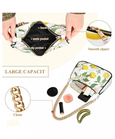 Handbags Shoulder Bag Womens Tote Satchel Bags Lemon Tropic Fruits Clutch Purses for Women $15.00 Satchels