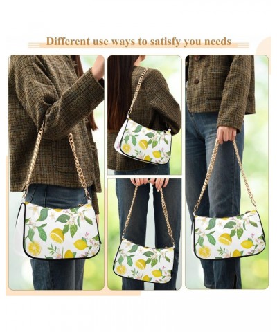 Handbags Shoulder Bag Womens Tote Satchel Bags Lemon Tropic Fruits Clutch Purses for Women $15.00 Satchels